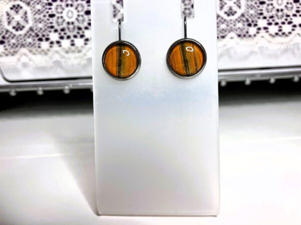 Cat Eyes Fluid Art Wire Hook Earrings, 1OAKG