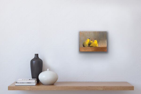 Quadra-Pear Acrylic Painting on 9X12 Inch, 1OAKG