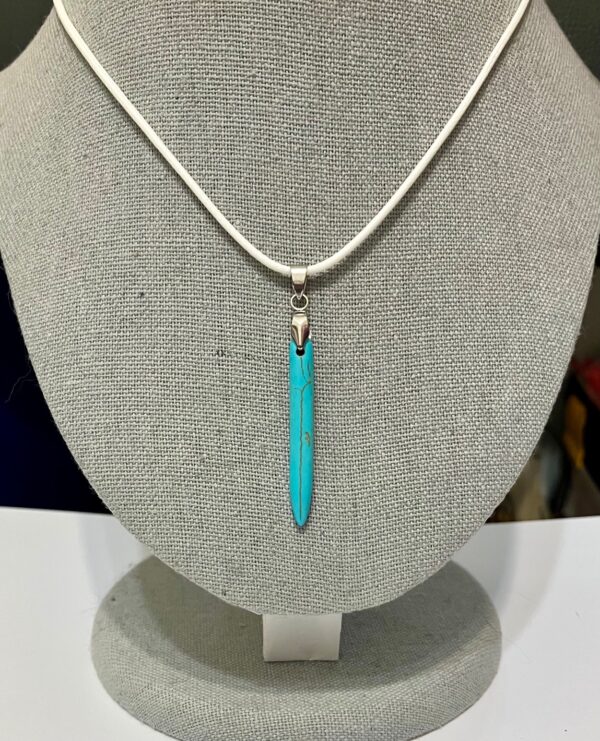 Turquoise Spike Pendant Necklace