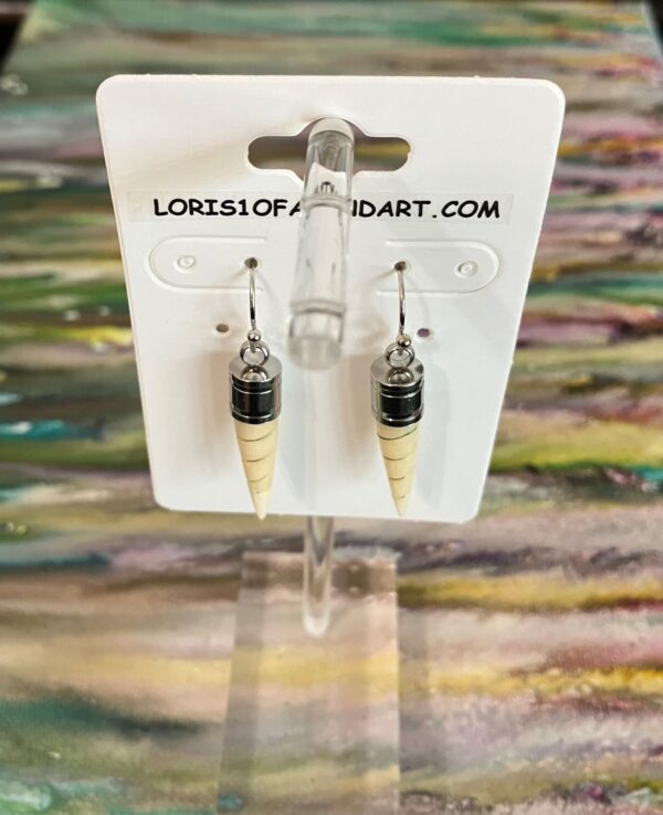 Bone Spiral Spike Dangling Earrings, 1OAKG