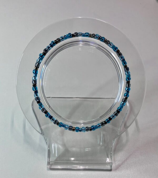 Adorable Teal Beaded Memory Bracelet -1OAKG