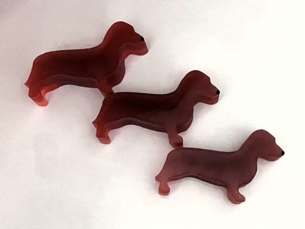 Rusty Dachshund Fridge Magnets, Set of 3 - Dachshund Home Decor -1OAKG