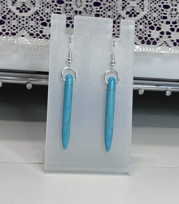 Turquoise Spike Dangle Earrings, 1OAKG