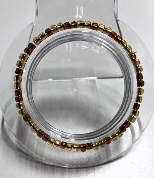 3 Shades of Gold Beaded Bracelet -1OAKG