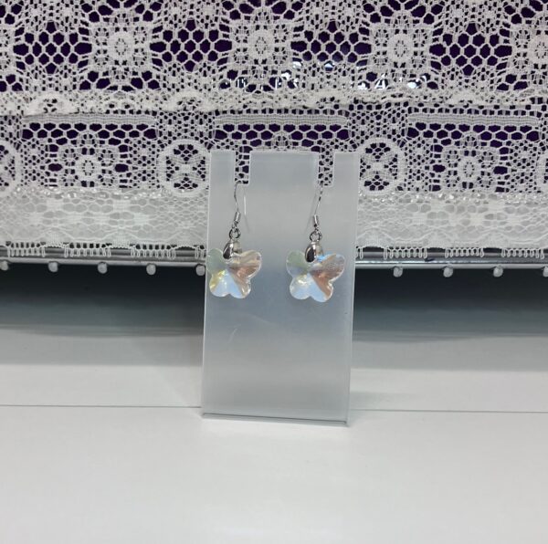 Sparkling Glass Crystal Butterfly Dangle Earrings-C – 1OAKG