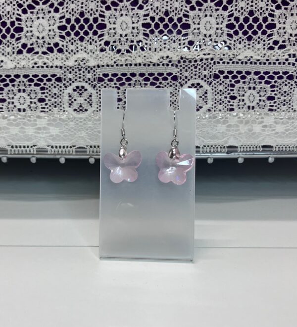 Sparkling Glass Crystal Butterfly Dangle Earrings-P – 1OAKG