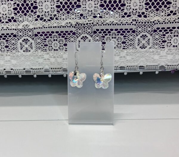 Sparkling Glass Crystal Butterfly Dangle Earrings-ABC – 1OAKG