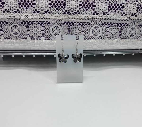 Sparkling Glass Crystal Butterfly Dangle Earrings-BD – 1OAKG