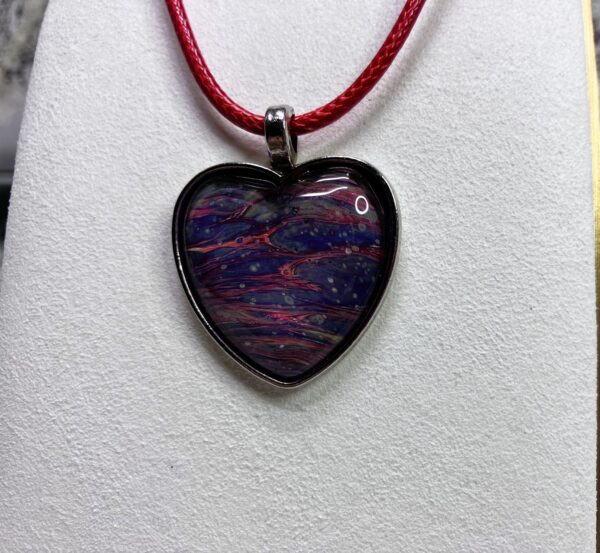 Nebula Fluid Art Pendant Necklace, 1OAKG