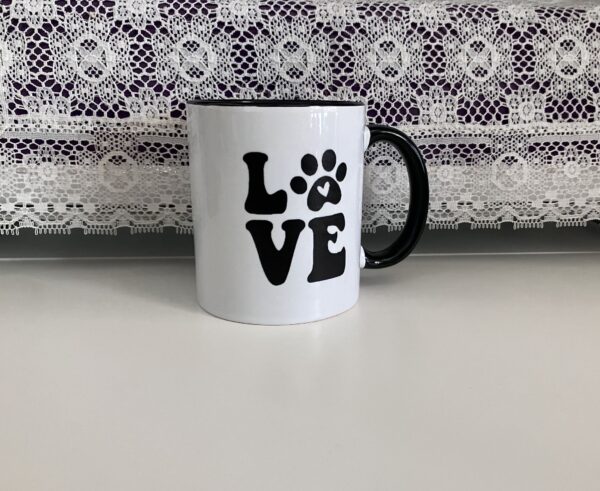 LOVE, 2-Tone Coffee Mug, 11oz