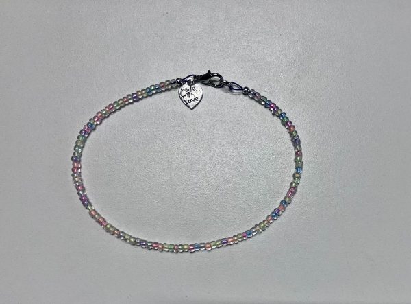 Beachy Beaded Boho Anklet, Glow-in-the-Dark - 1OAKG